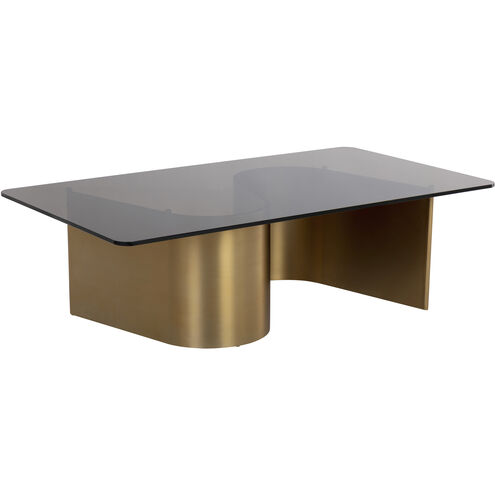 Whisper 54 X 30 inch Brown / Gold Coffee Table